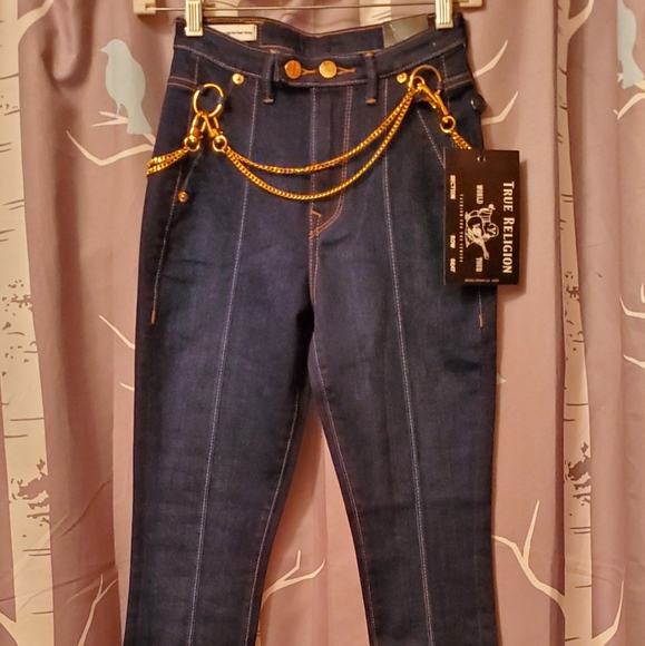 ๐ฅSOLD๐ฅTrue Religion Caia Hi Rise w/Chain Belt - Picture 4 of 10